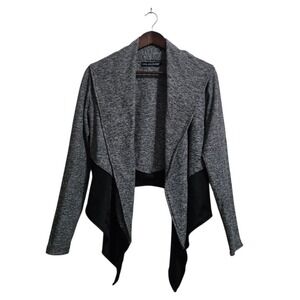 Live The Process Colorblock Drape Waterfall Stretch Activewear Jacket Sz S